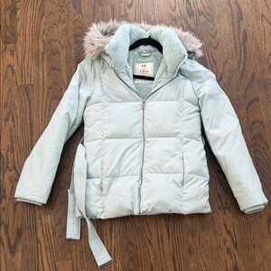 Abercrombie Kids Light Blue Puffer Jacket